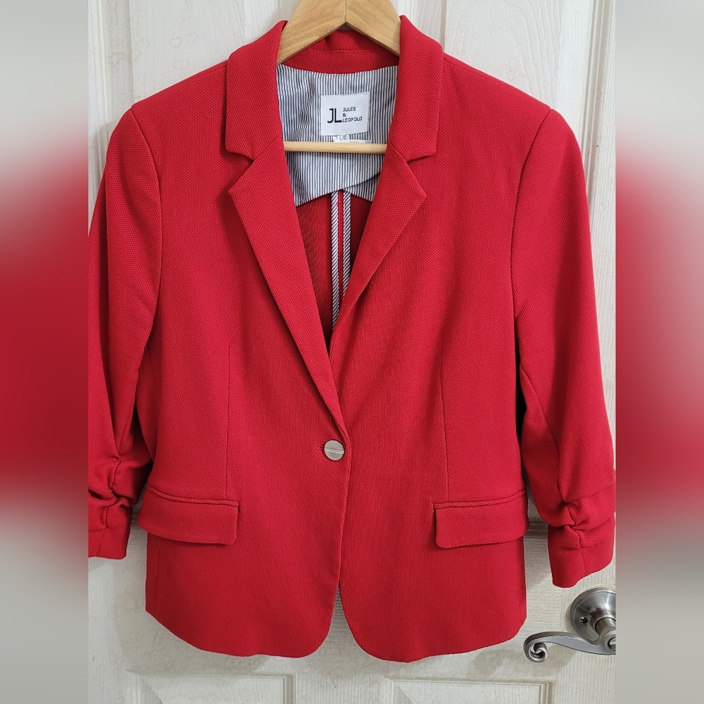 Women's Red Blazer Jacket